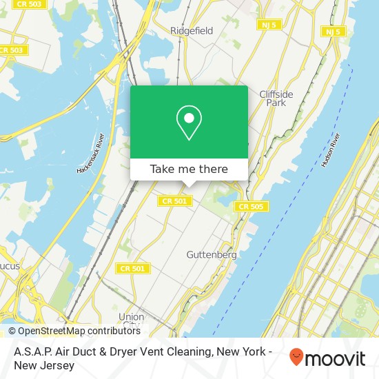 A.S.A.P. Air Duct & Dryer Vent Cleaning map