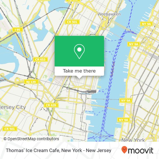 Mapa de Thomas' Ice Cream Cafe