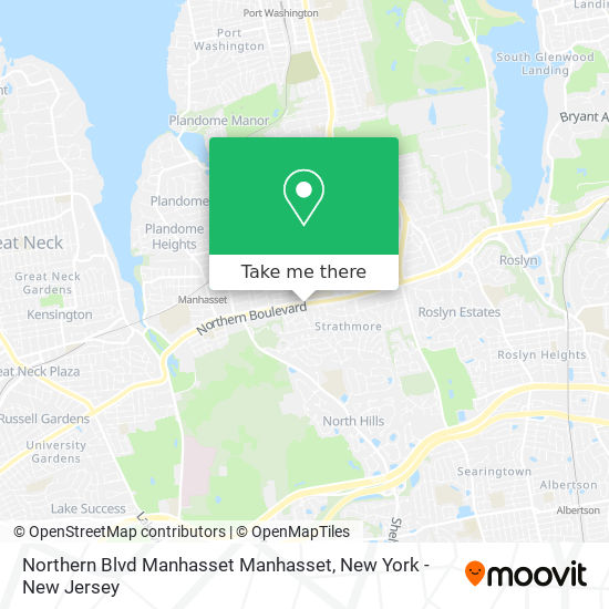 Mapa de Northern Blvd Manhasset Manhasset