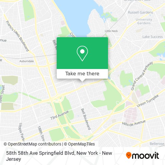 58th 58th Ave Springfield Blvd map