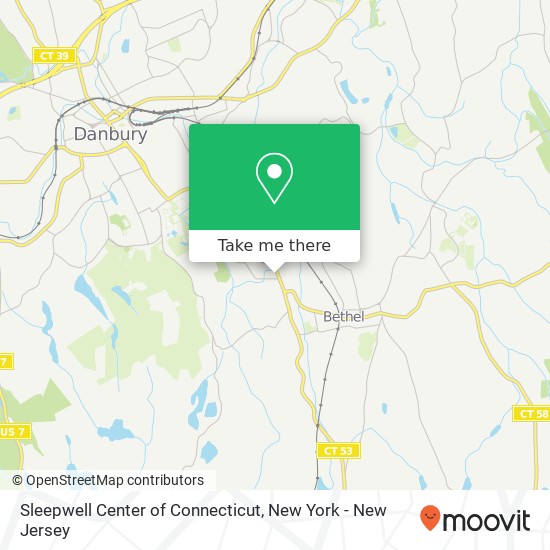 Sleepwell Center of Connecticut map