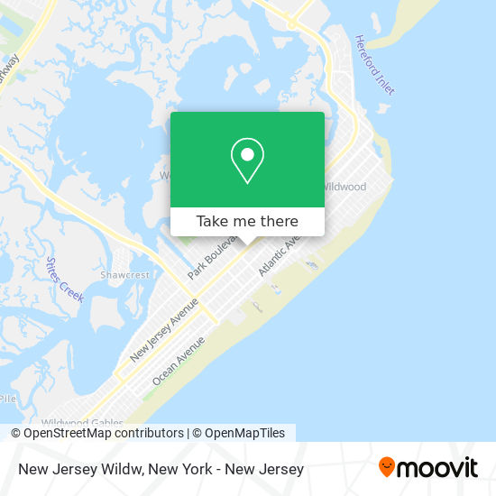 Mapa de New Jersey Wildw