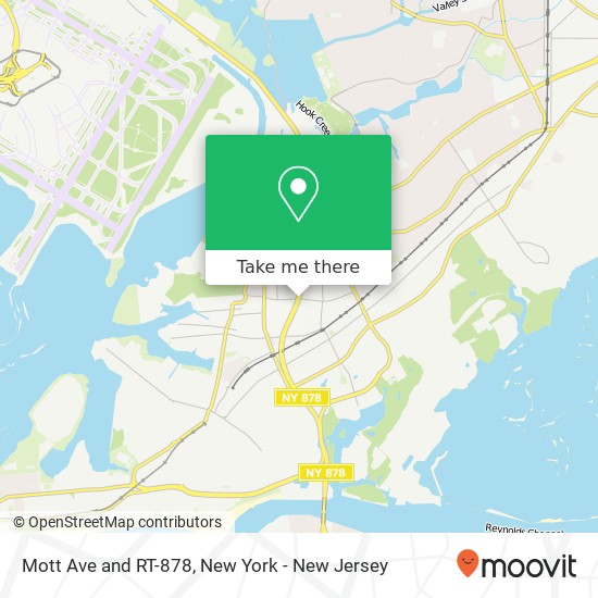 Mapa de Mott Ave and RT-878