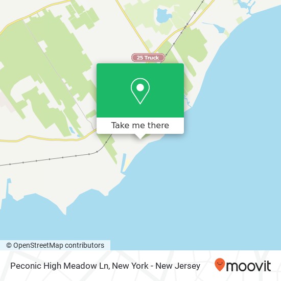 Peconic High Meadow Ln map