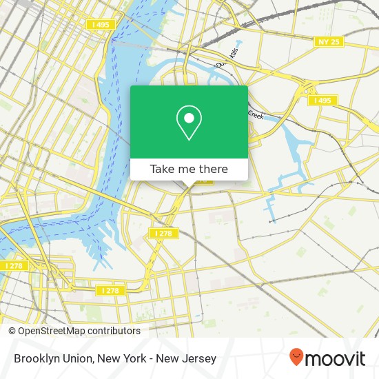 Mapa de Brooklyn Union