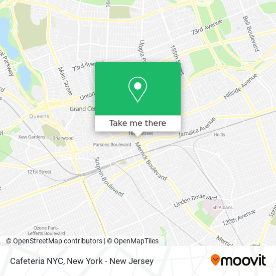 Mapa de Cafeteria NYC
