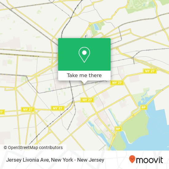 Mapa de Jersey Livonia Ave