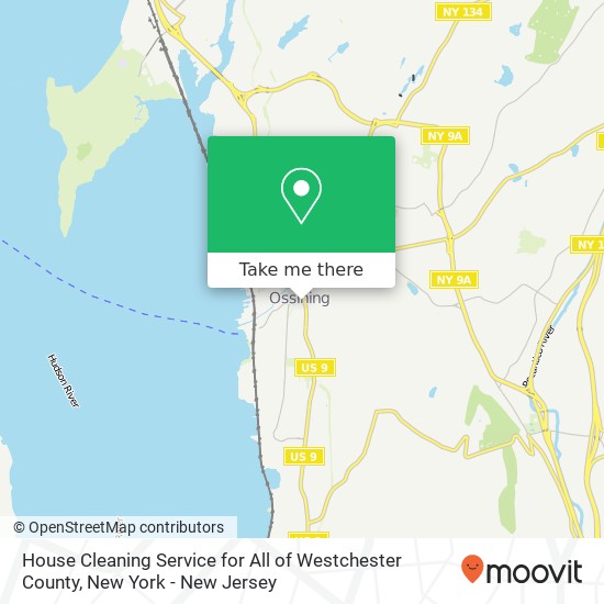 Mapa de House Cleaning Service for All of Westchester County