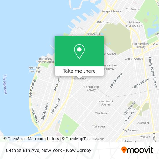 Mapa de 64th St 8th Ave