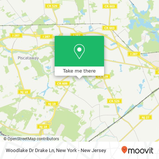 Mapa de Woodlake Dr Drake Ln