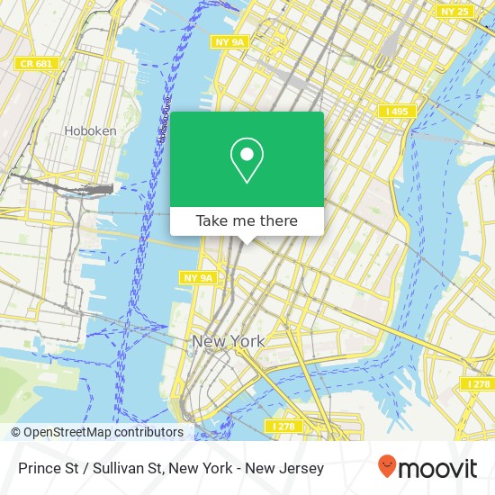 Prince St / Sullivan St map