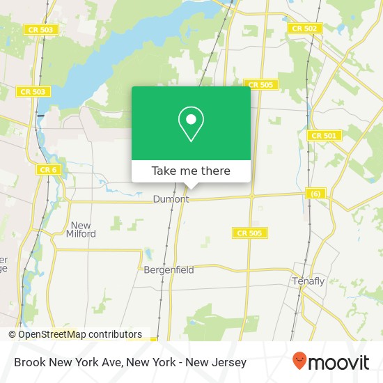 Mapa de Brook New York Ave