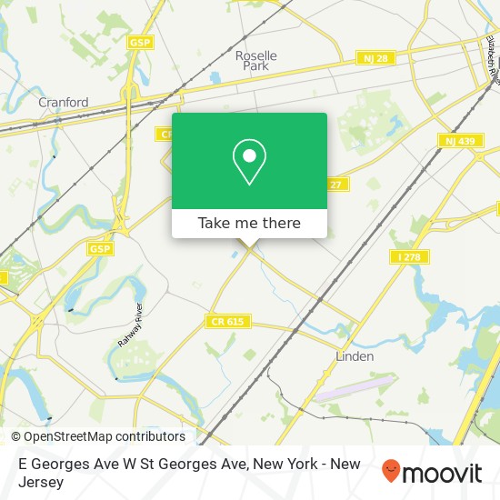 Mapa de E Georges Ave W St Georges Ave