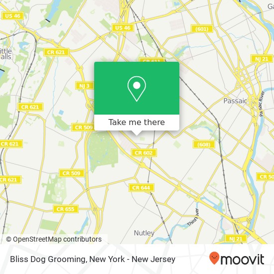 Bliss Dog Grooming map