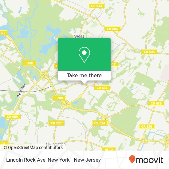 Mapa de Lincoln Rock Ave