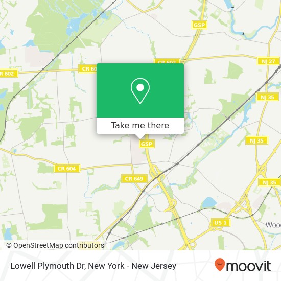 Mapa de Lowell Plymouth Dr