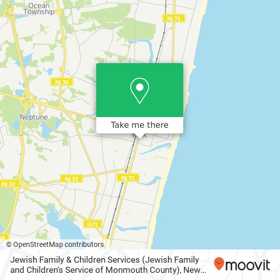 Jewish Family & Children Services (Jewish Family and Children's Service of Monmouth County) map