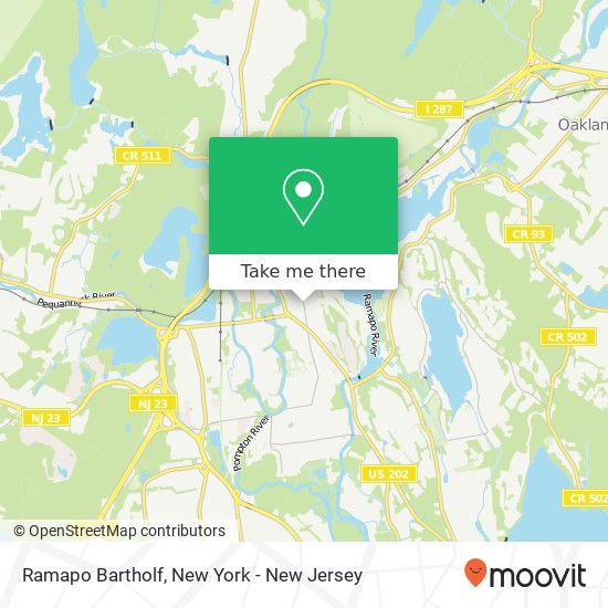 Ramapo Bartholf map