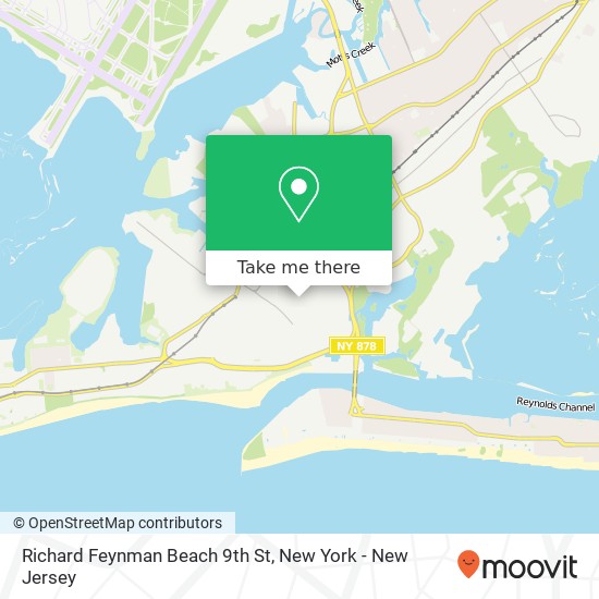 Richard Feynman Beach 9th St map