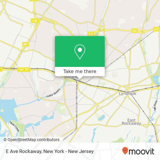 Mapa de E Ave Rockaway