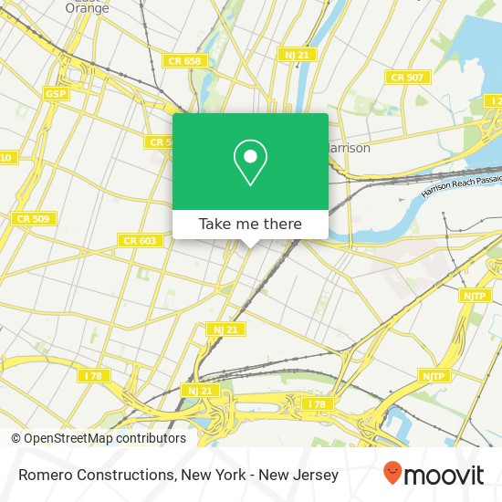Mapa de Romero Constructions