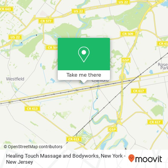 Mapa de Healing Touch Massage and Bodyworks