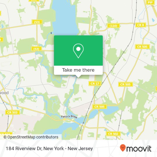 184 Riverview Dr map
