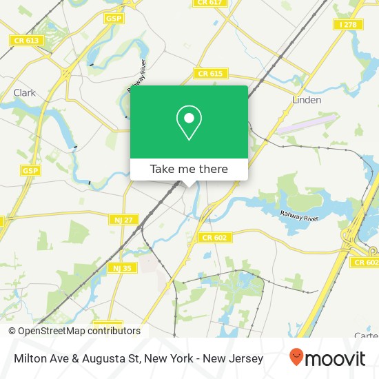 Milton Ave & Augusta St map