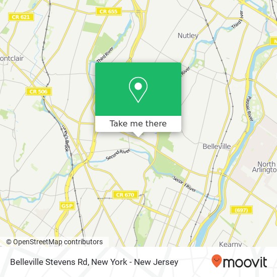 Mapa de Belleville Stevens Rd