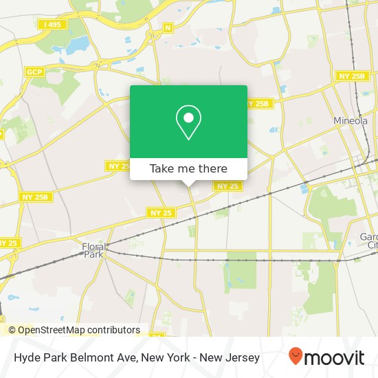 Mapa de Hyde Park Belmont Ave