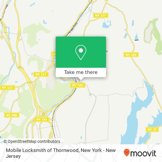 Mobile Locksmith of Thornwood map