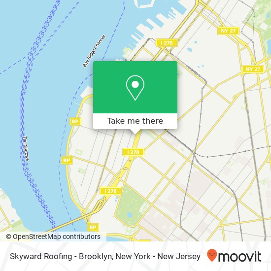 Skyward Roofing - Brooklyn map