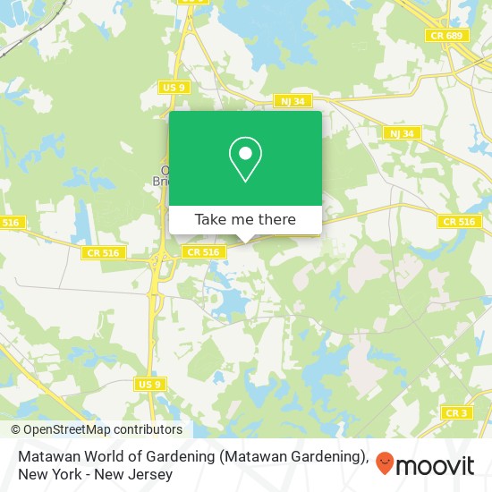 Mapa de Matawan World of Gardening (Matawan Gardening)