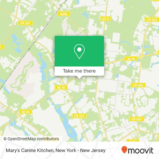 Mary's Canine Kitchen map