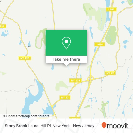 Stony Brook Laurel Hill Pl map
