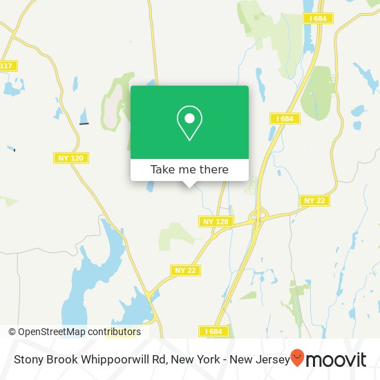 Stony Brook Whippoorwill Rd map