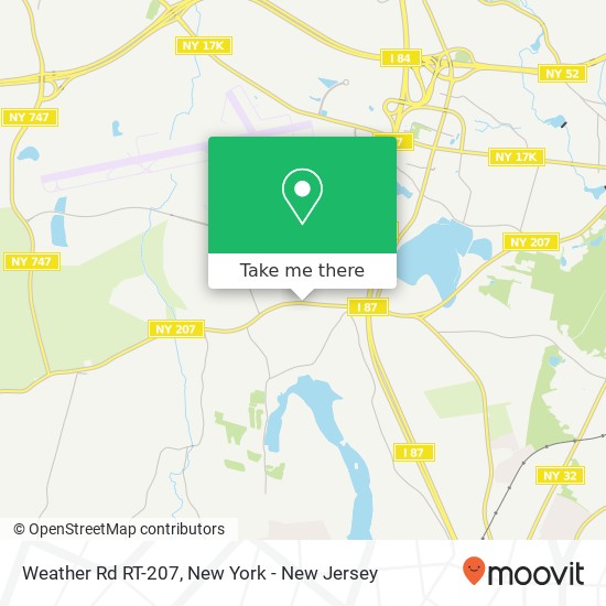 Mapa de Weather Rd RT-207, New Windsor, NY 12553