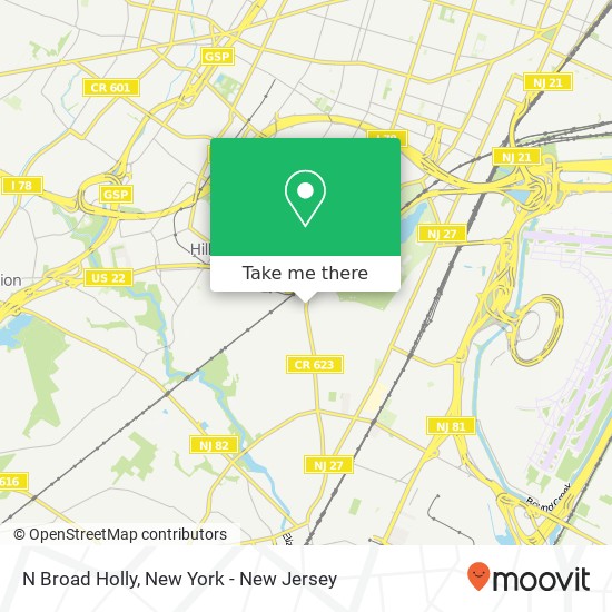 Mapa de N Broad Holly