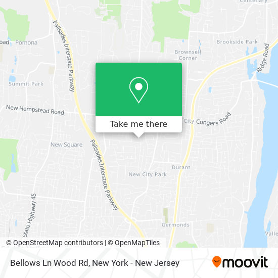 Bellows Ln Wood Rd map