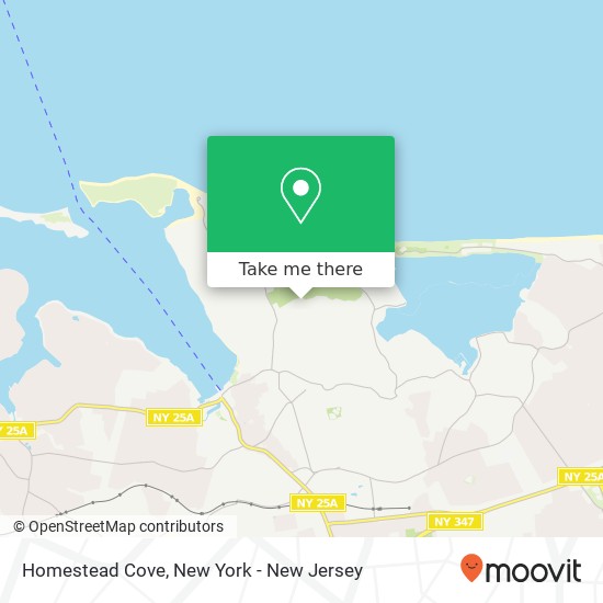Homestead Cove map