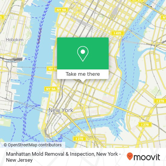 Manhattan Mold Removal & Inspection map