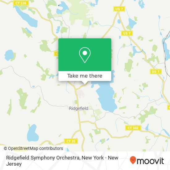 Mapa de Ridgefield Symphony Orchestra