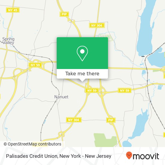 Mapa de Palisades Credit Union