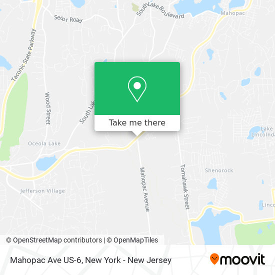 Mahopac Ave US-6 map