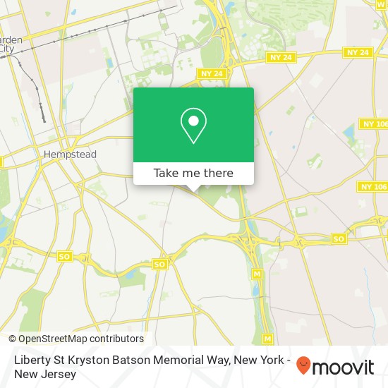 Mapa de Liberty St Kryston Batson Memorial Way