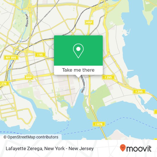 Lafayette Zerega map