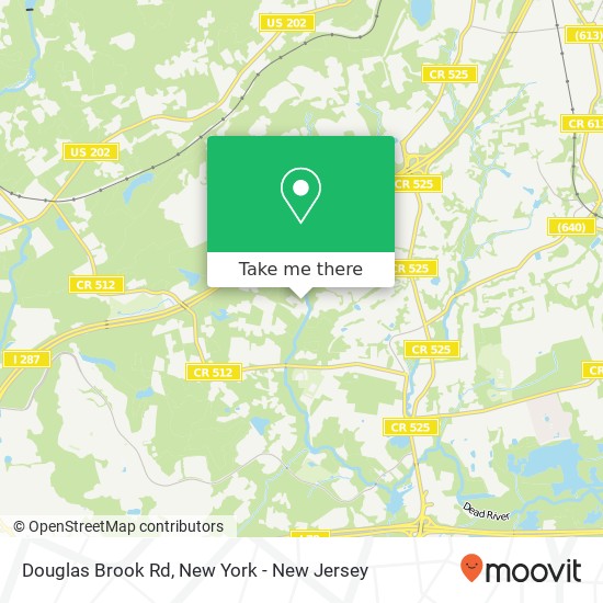 Douglas Brook Rd map