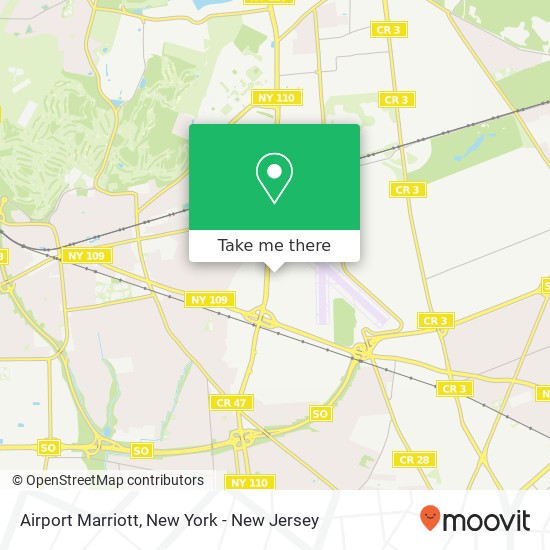 Airport Marriott map