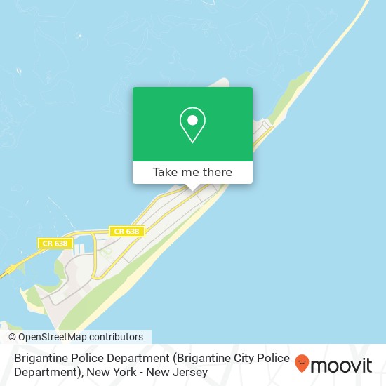 Mapa de Brigantine Police Department