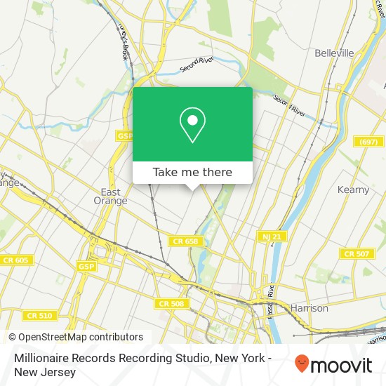 Mapa de Millionaire Records Recording Studio